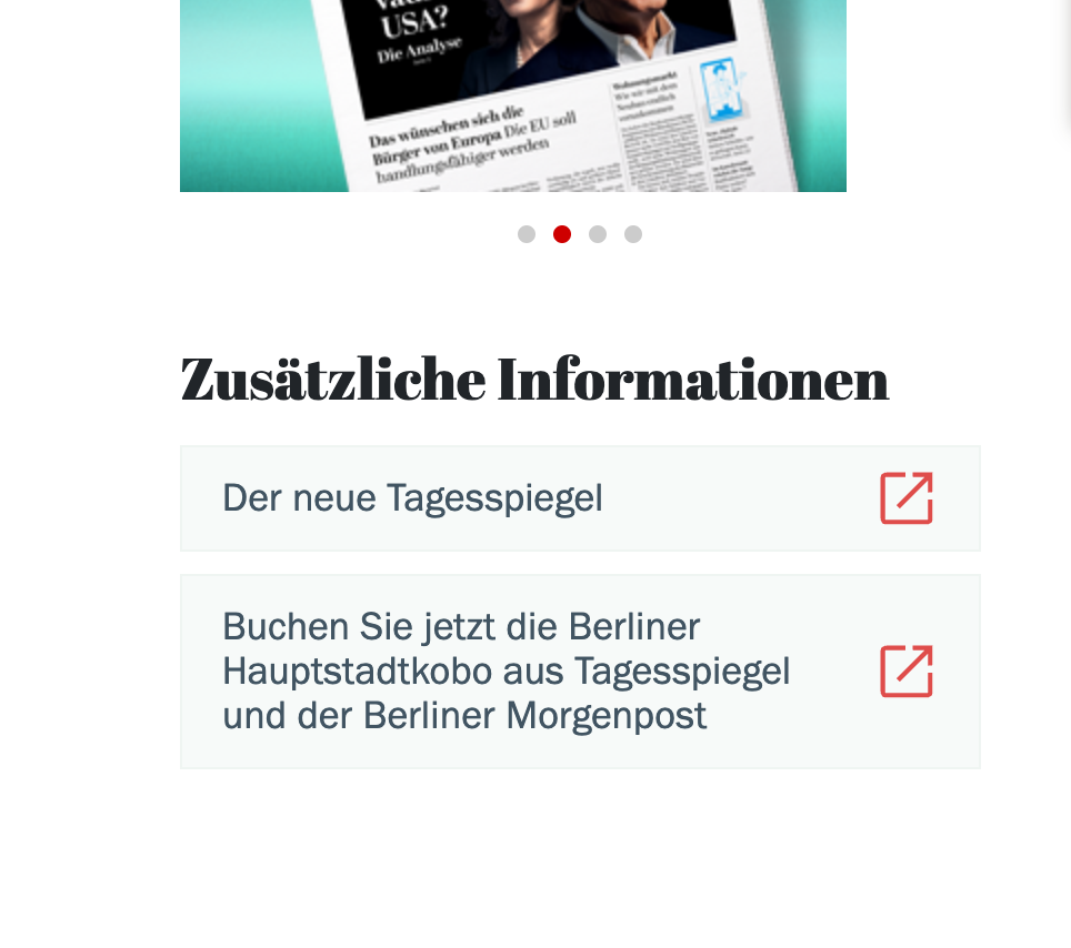 News Beitrag mit zusätzlicher Verlinkung