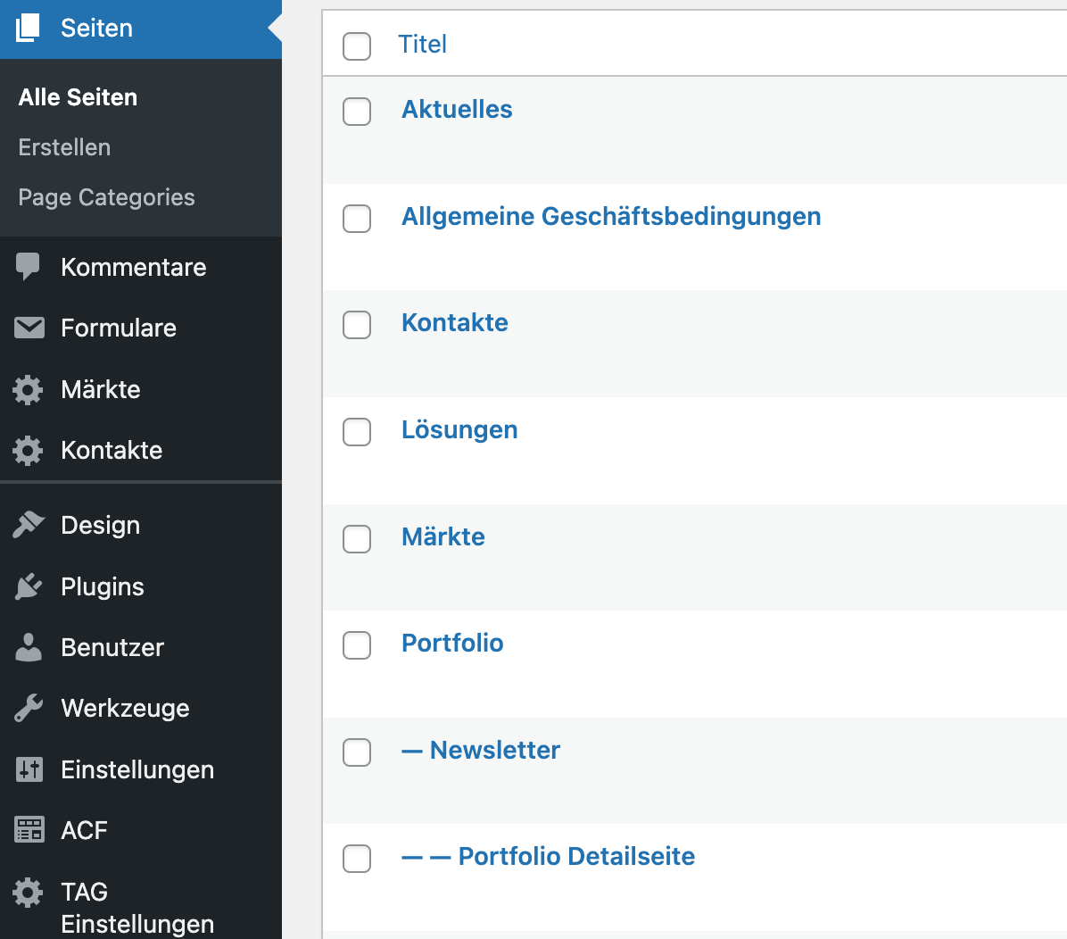 Seitenstruktur