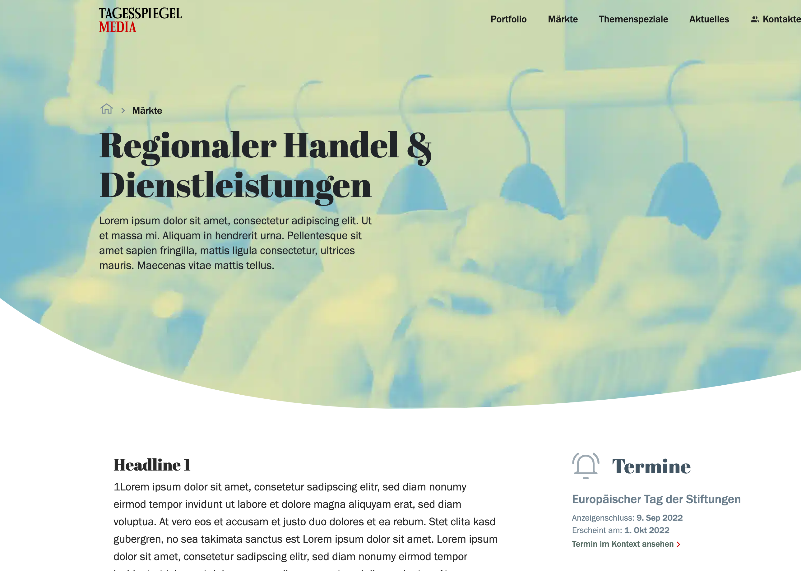 Märkte Detailseiten